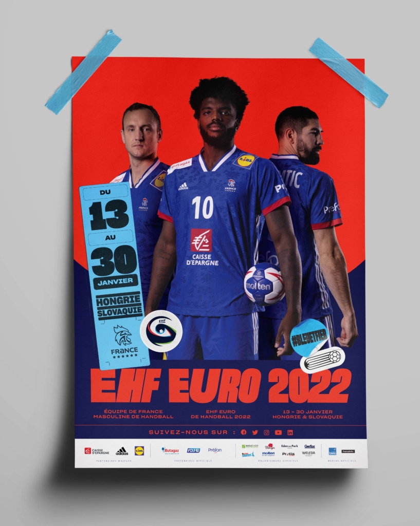 Affiche EURO MASCULIN 2022