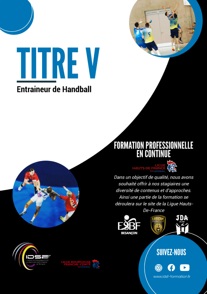 Page 1 - Plaquette - TITRE V, Entraineur de handball - IDSF
