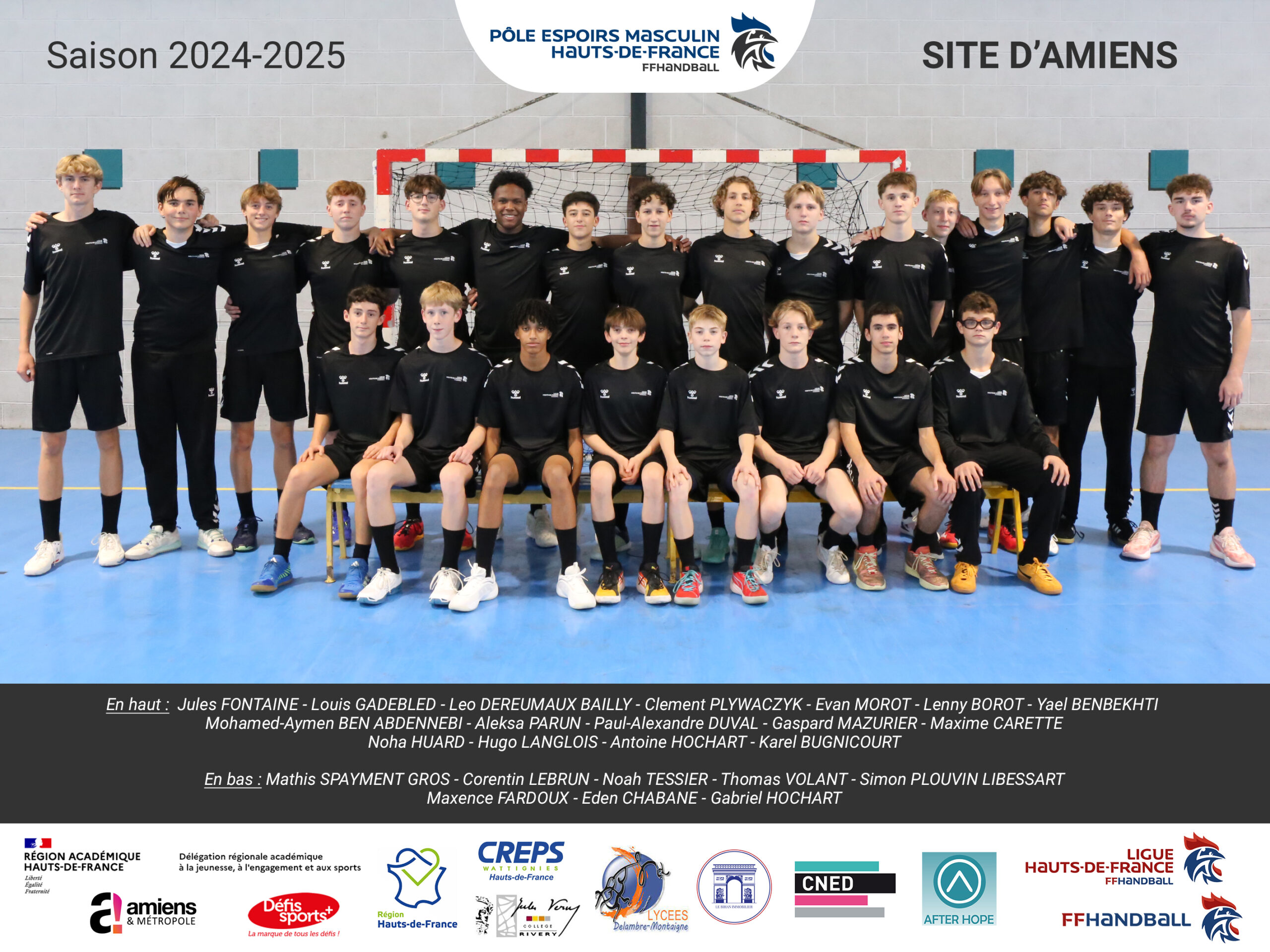 Photo officielle PPF M - Amiens 2024-25 Photo officielle PPF M - Amiens 2024-25