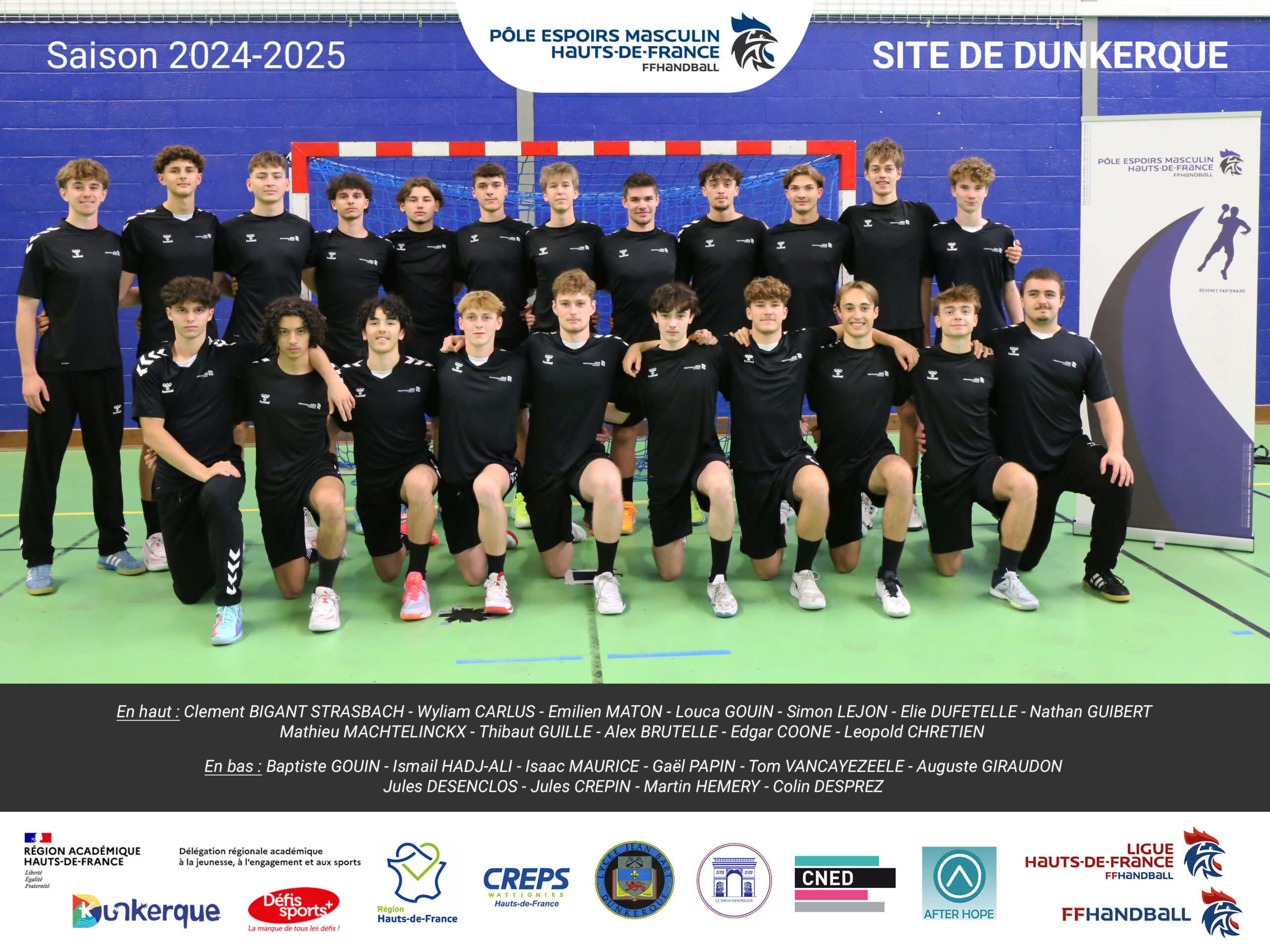 Photo officielle PPF M - Dunkerque 2024-25 Photo officielle PPF M - Dunkerque 2024-25