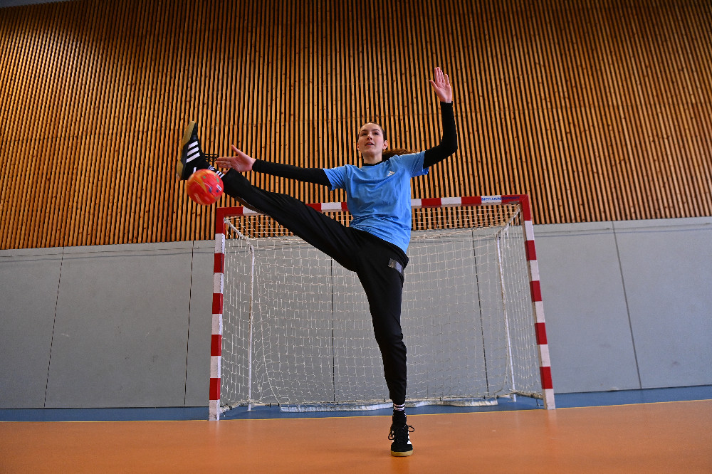 handball gardienne Joueur de baby-hand
