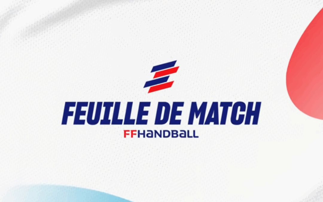 Nouvelle Feuille de Match Electronique