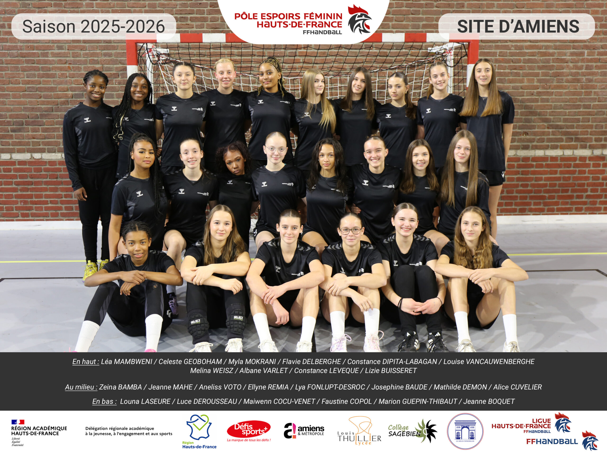 Photo officielle PPF M - Amiens 2024-25