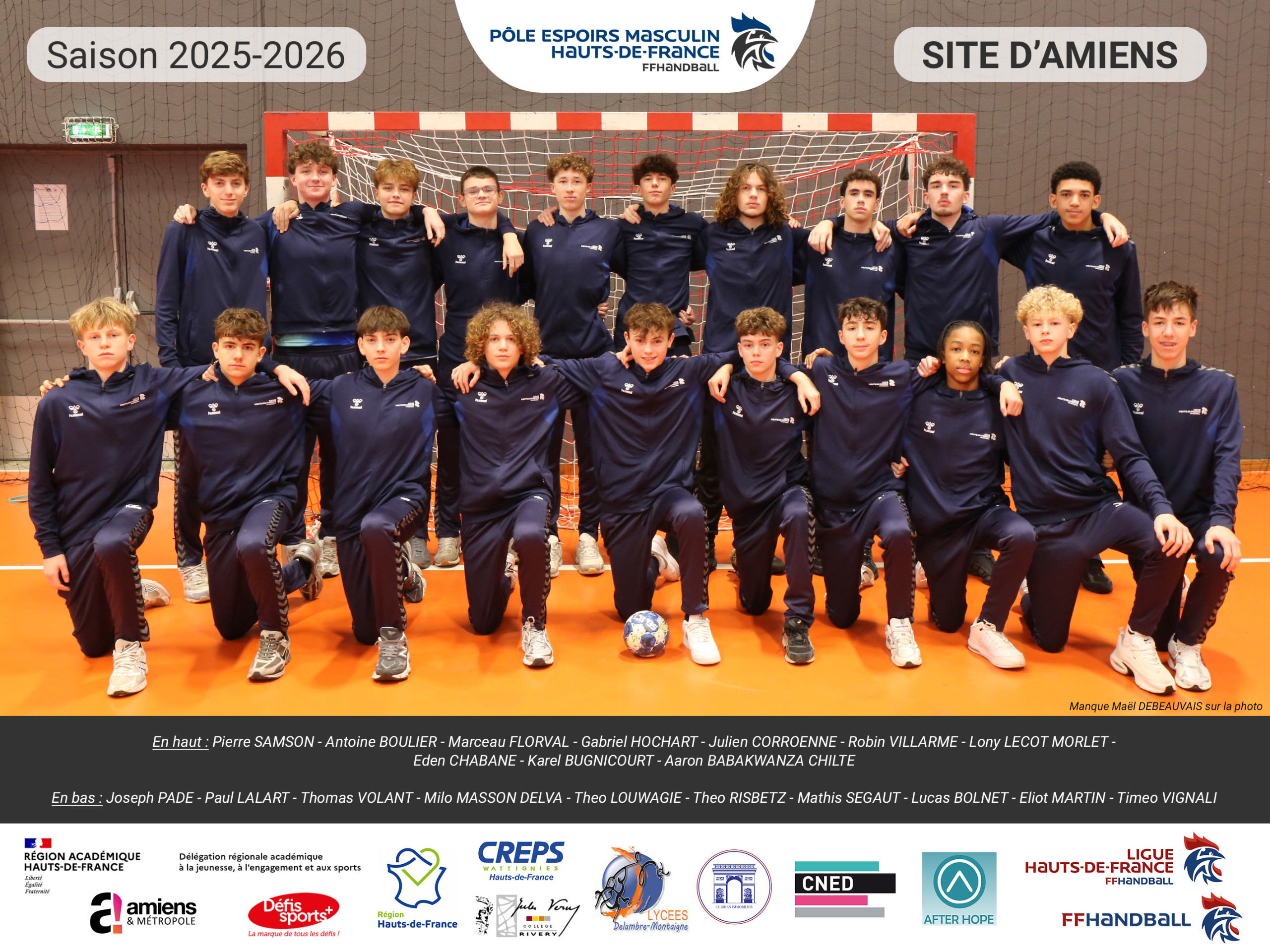 Photo officielle PPF M - Amiens 2024-25